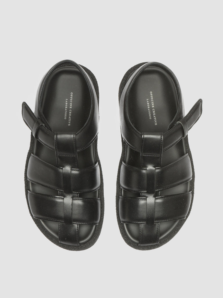 INNER 101 - Black Nappa Leather Sandals Women Officine Creative - 2
