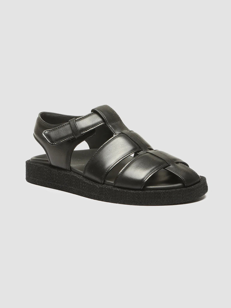 INNER 101 - Black Nappa Leather Sandals Women Officine Creative - 3