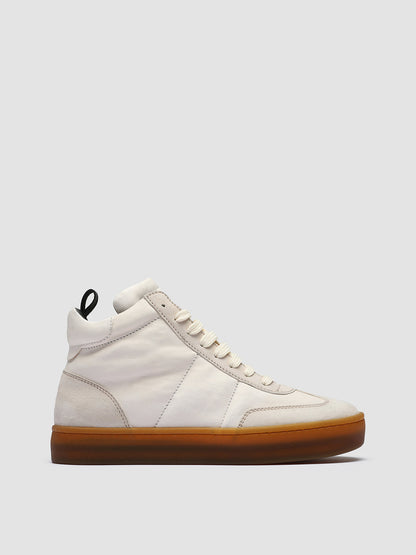 KOMBINED 102 - White Leather Sneakers Latex Sole Women Officine Creative - 1
