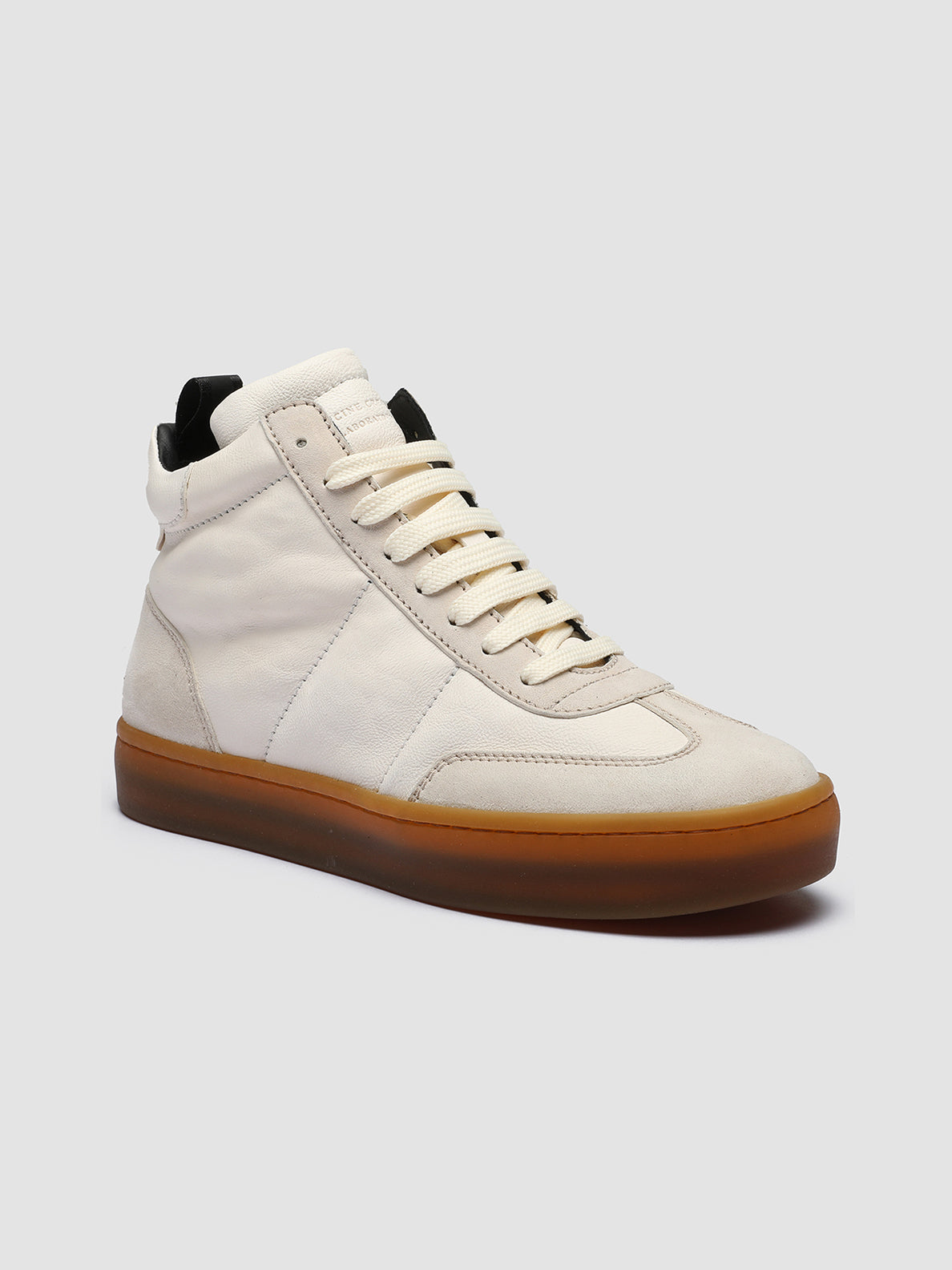 KOMBINED 102 - White Leather Sneakers Latex Sole Women Officine Creative - 3