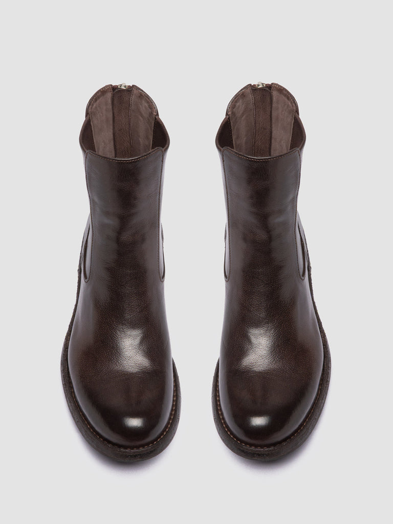 LEGRAND 229 - Brown Leather Zip Boots women Officine Creative - 2