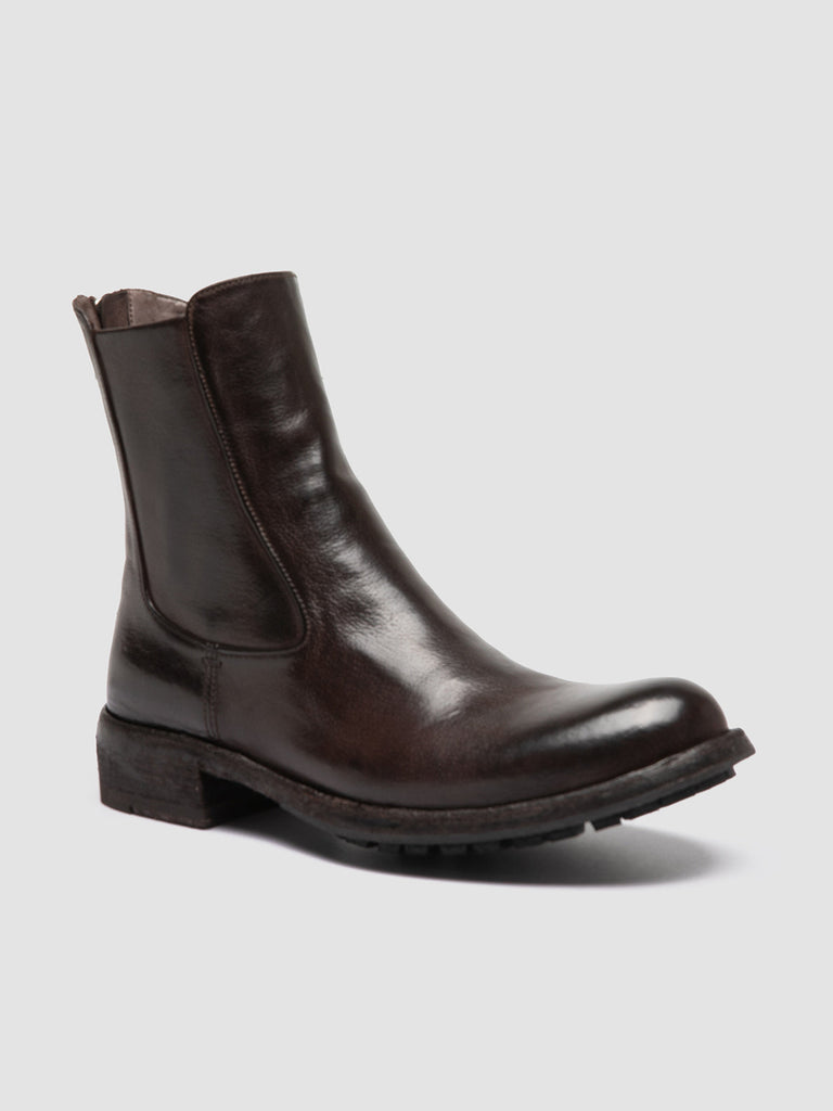 LEGRAND 229 - Brown Leather Zip Boots women Officine Creative - 3