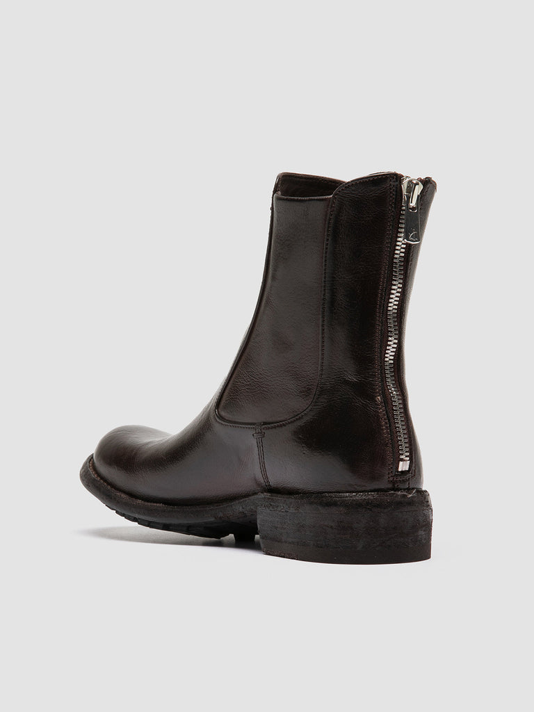LEGRAND 229 - Brown Leather Zip Boots women Officine Creative - 4