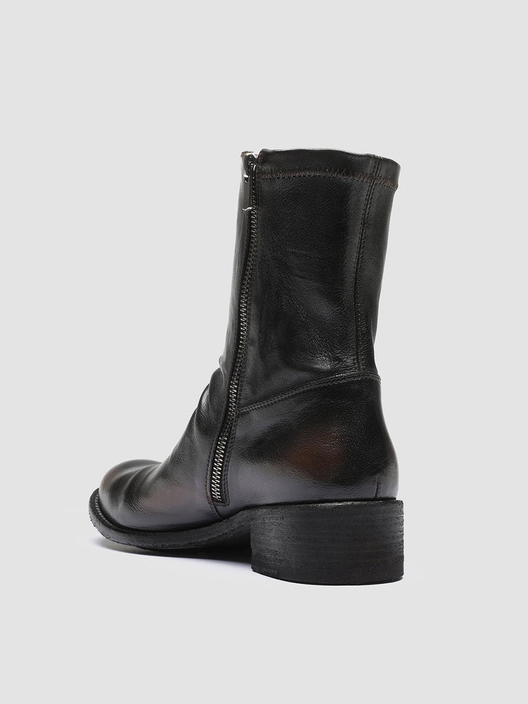 LISON 041 - Black Leather Ankle Boots Women Officine Creative - 4