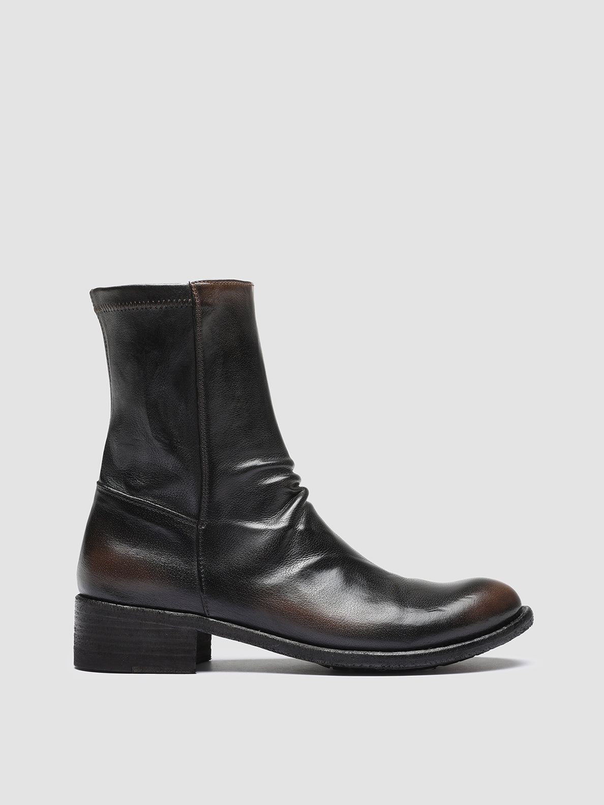 LISON 041 - Black Leather Ankle Boots Women Officine Creative - 1