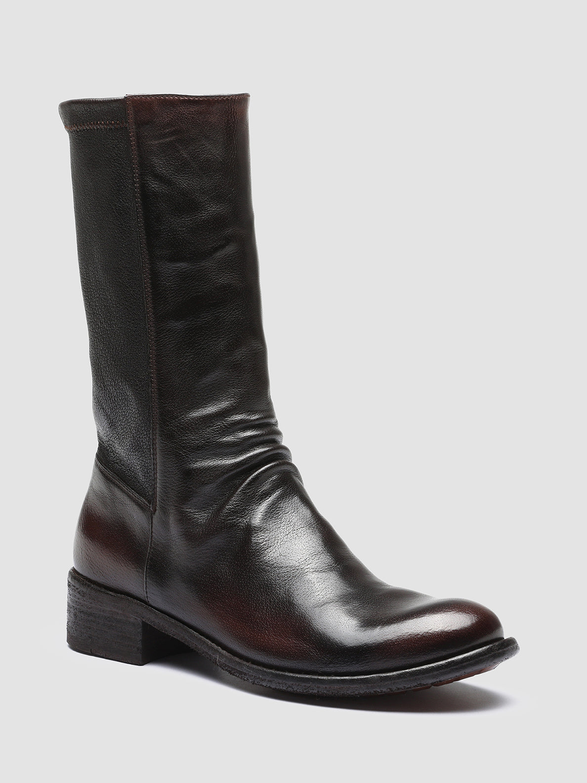 LISON 042 - Brown Leather Booties Women Officine Creative - 3