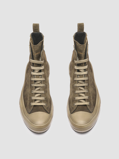 MES 106 - Green Suede High-Top Sneakers Women Officine Creative - 2