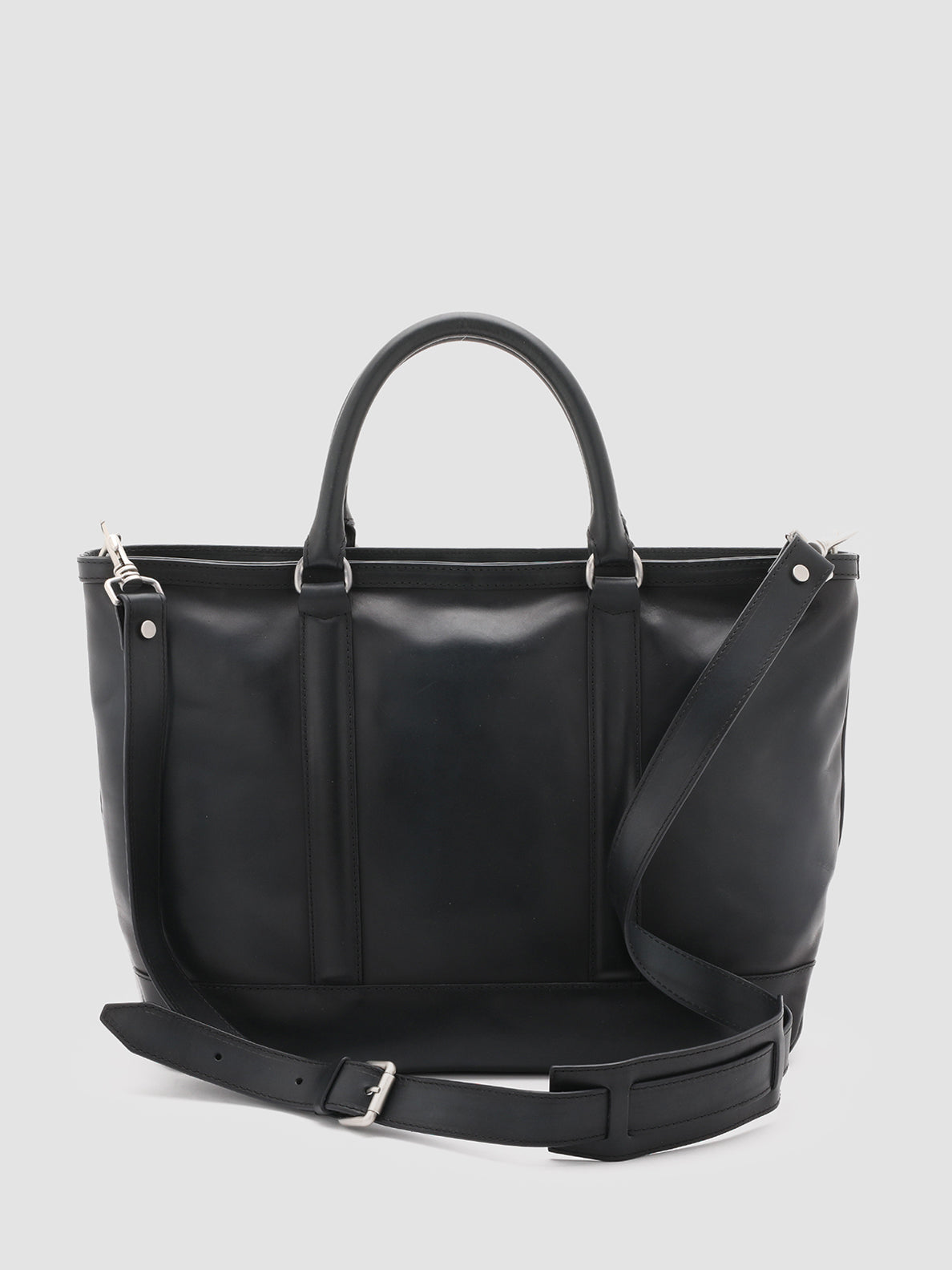 QUENTIN 008 - Blue Leather Tote Bag  Officine Creative - 4