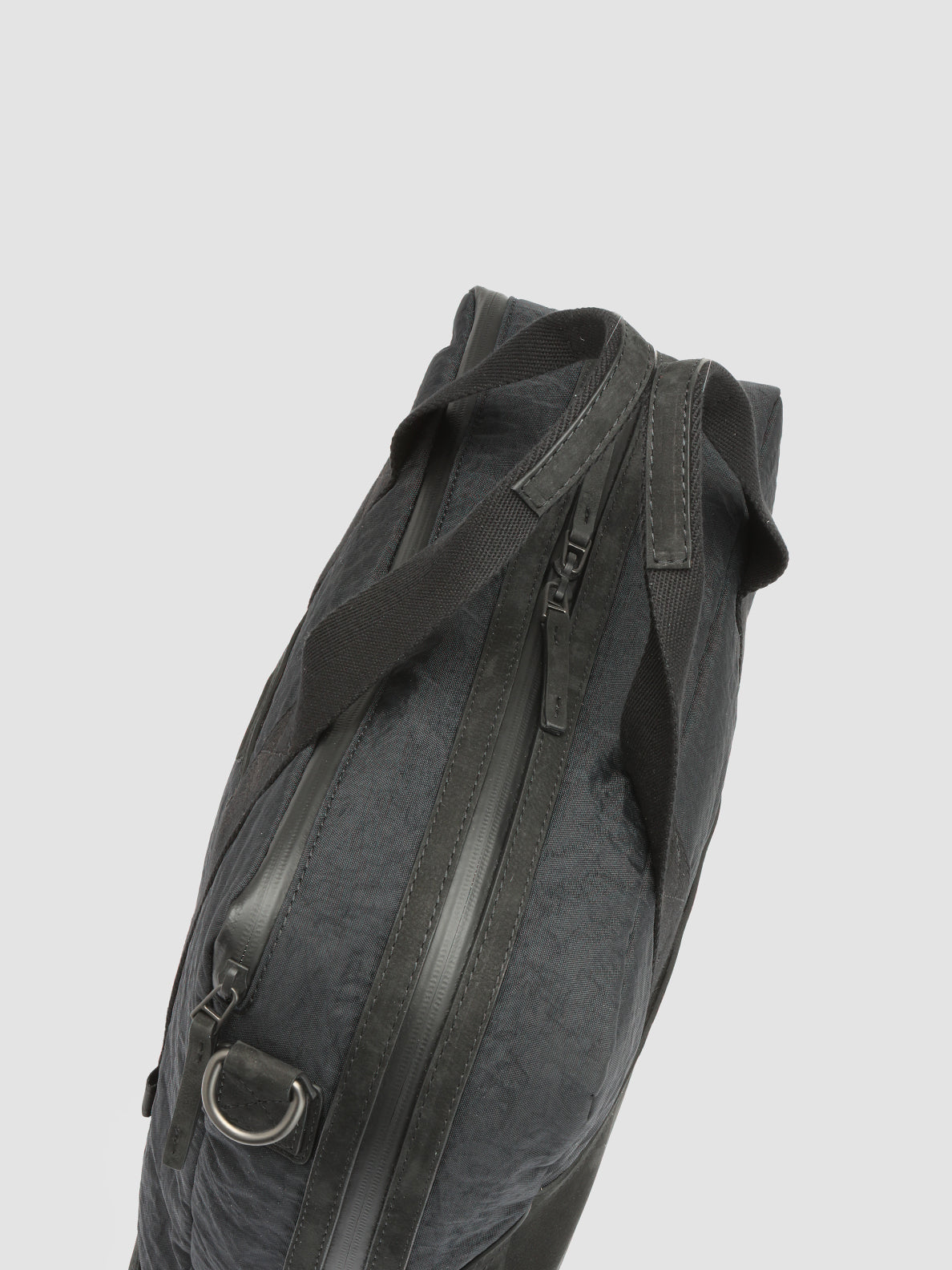PILOT 002 - Black Nylon & Nubuck Briefcase  Officine Creative - 2