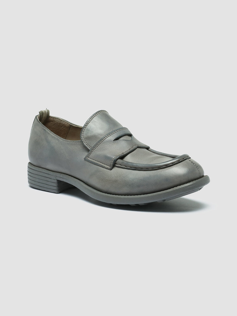 CALIXTE 020 - Grey Leather Mocs Loafers women Officine Creative - 3