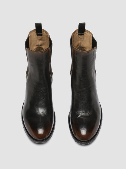 DENNER 114 - Brown Leather Chelsea Boots women Officine Creative - 2