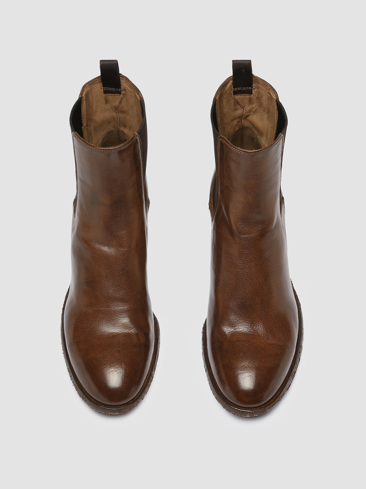 DENNER 114 - Brown Leather Chelsea Boots women Officine Creative - 2