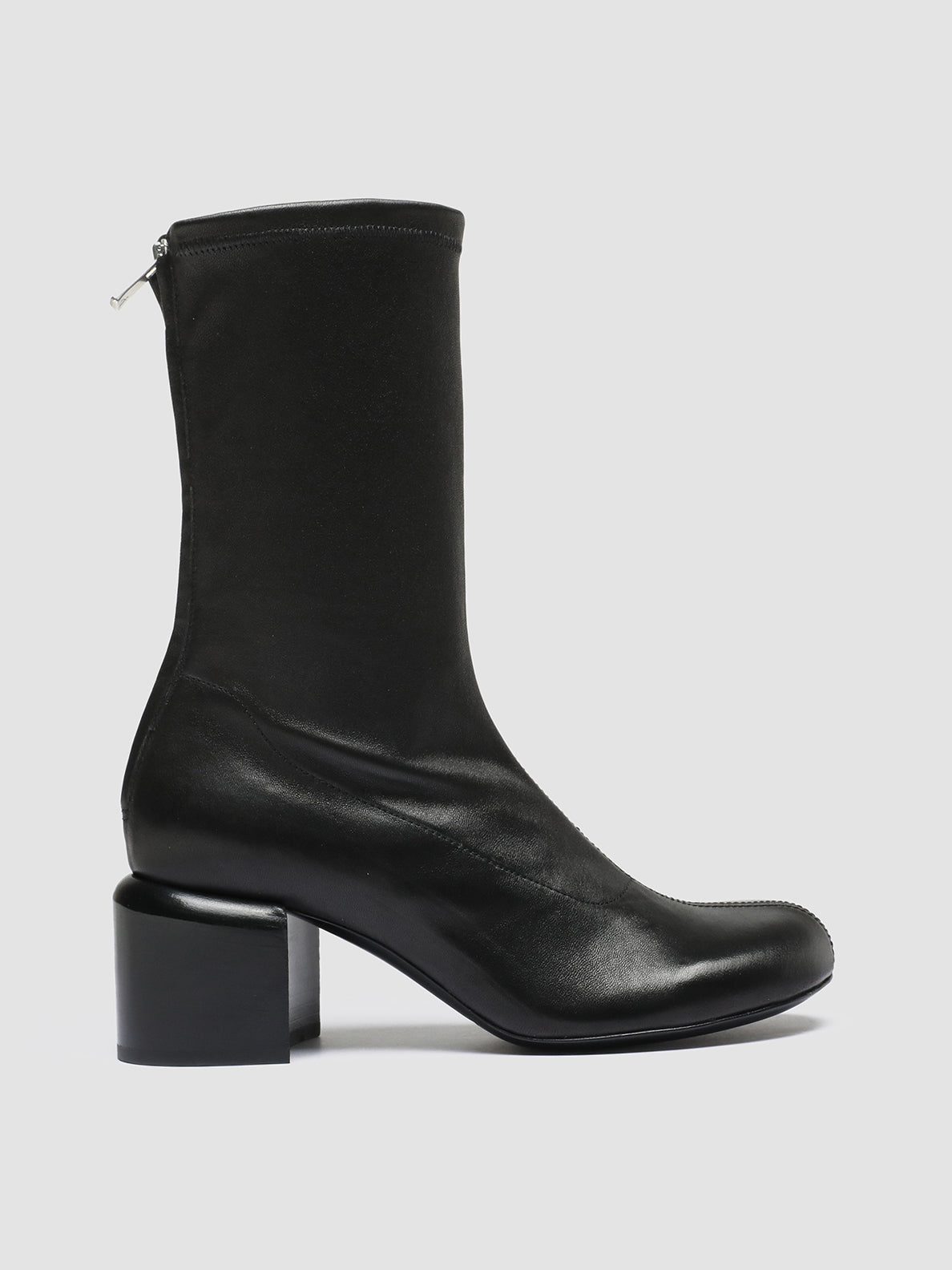 ETHEL 016 - Black Leather Stretch Boots women Officine Creative - 1