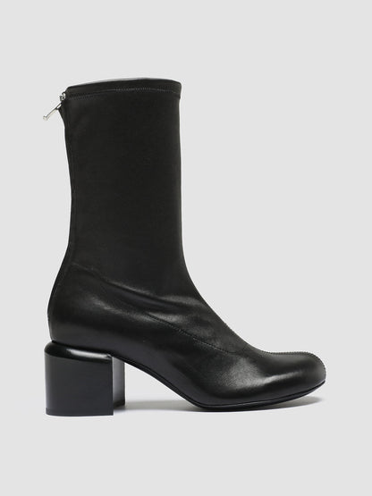 ETHEL 016 - Black Leather Stretch Boots women Officine Creative - 1