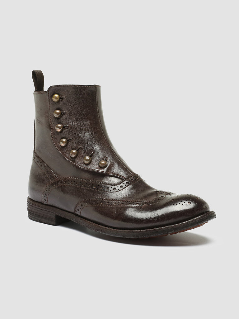 LEXIKON 153 - Burgundy Leather Zip Boots women Officine Creative - 3