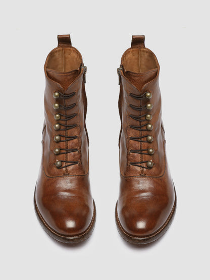 LISON 036 - Brown Leather Zip Boots women Officine Creative - 2