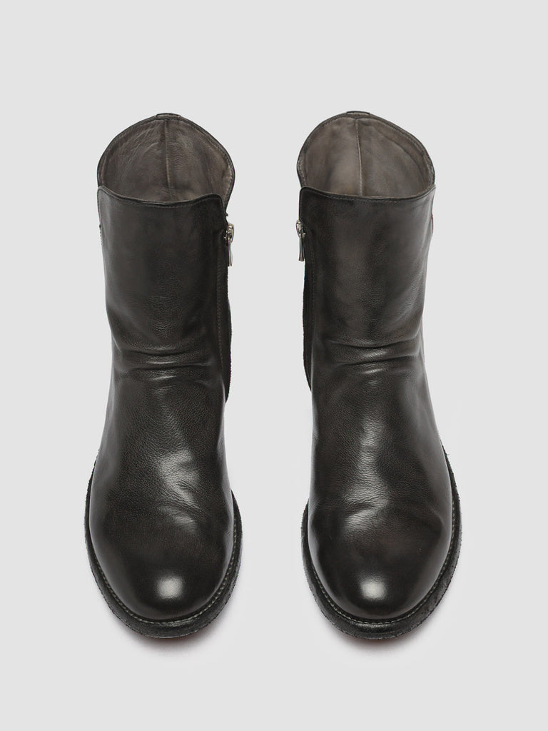 LISON 056 - Grey Leather Zip Boots women Officine Creative - 2