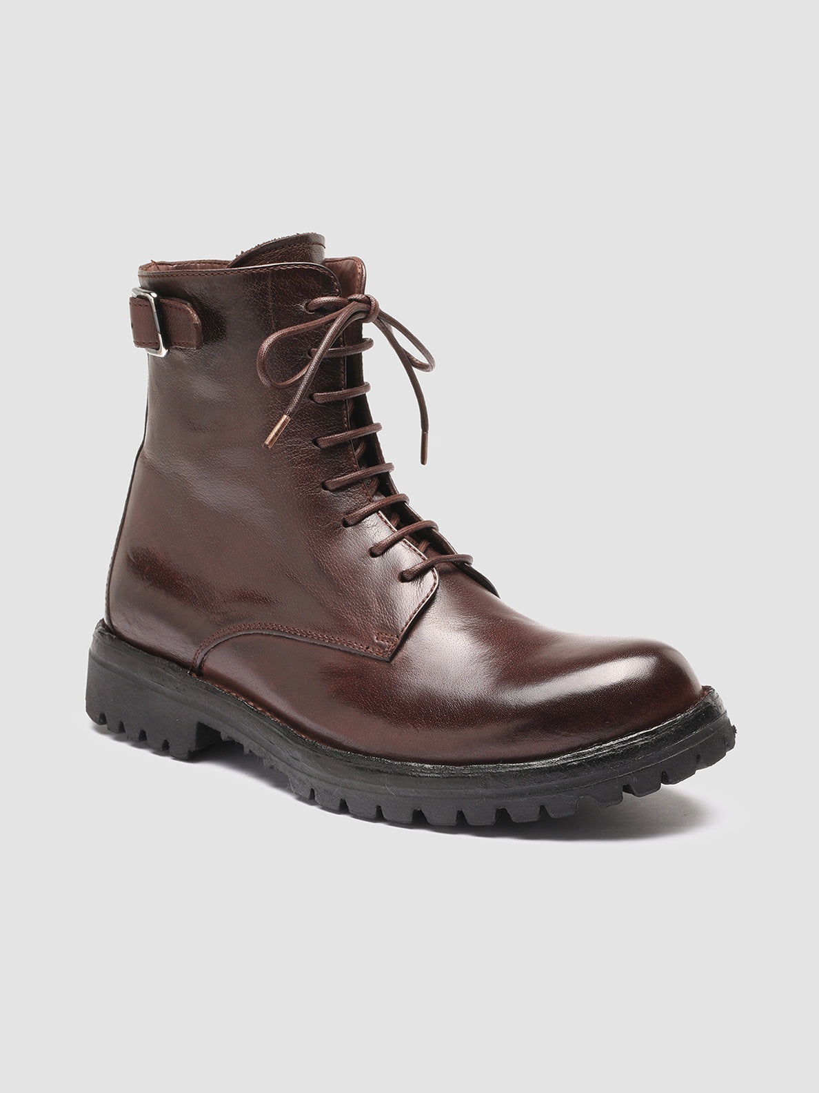 LORAINE 001 - Brown Leather Lace Up Boots women Officine Creative - 3