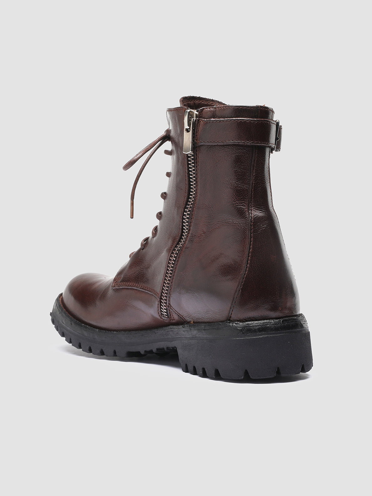 LORAINE 001 - Brown Leather Lace Up Boots women Officine Creative - 4