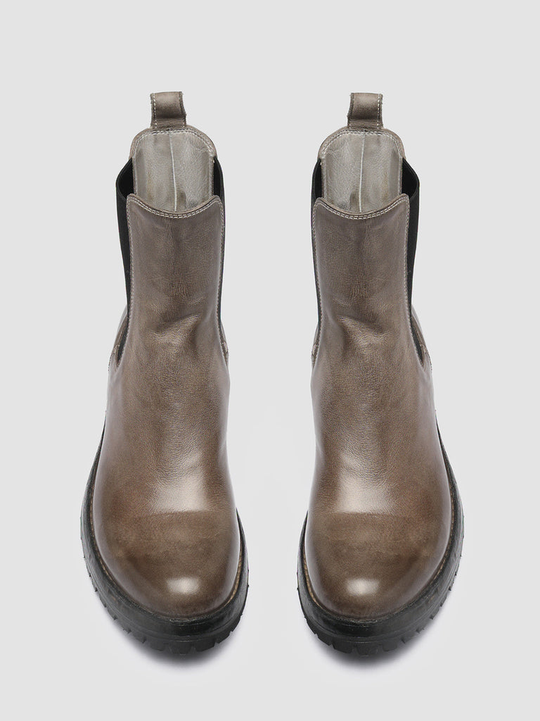 LORAINE 004 - Taupe Leather Chelsea Boots women Officine Creative - 4