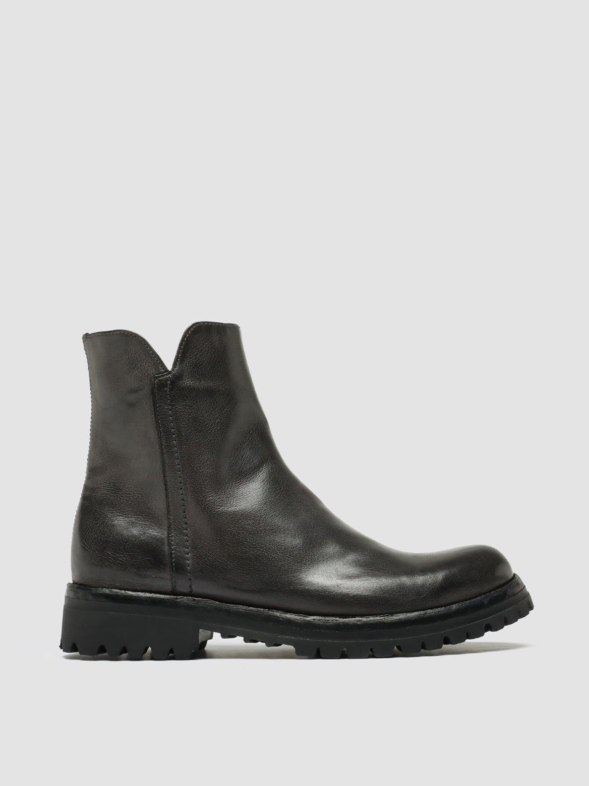 LORAINE 017 - Grey Leather Zip Boots women Officine Creative - 1