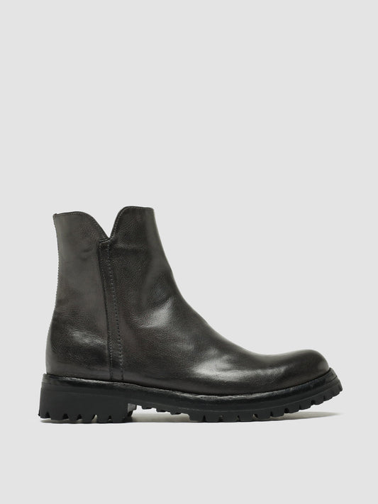 LORAINE 017 - Grey Leather Zip Boots women Officine Creative - 1