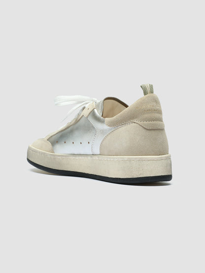 MAGIC 101 - Silver Leather and Suede Low Top Sneakers women Officine Creative - 4