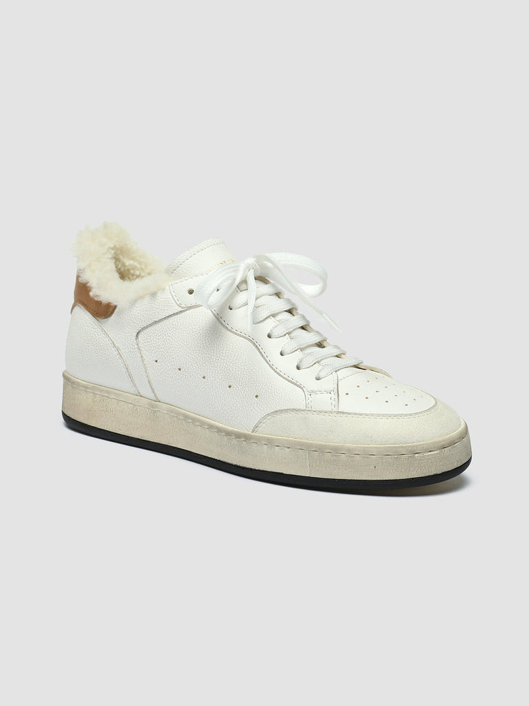 MAGIC 103 - White Leather Low Top Sneakers women Officine Creative - 3