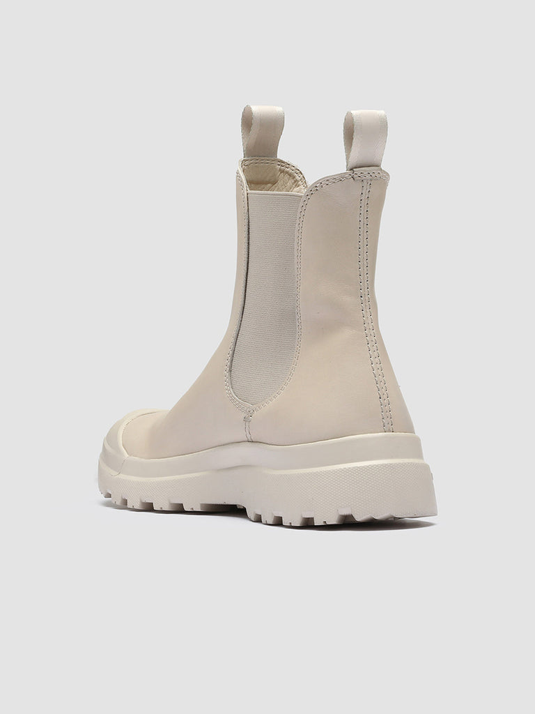 PALLET 107 - Ivory Leather Chelsea Boots women Officine Creative - 3
