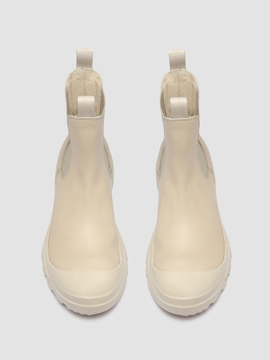 PALLET 107 - Ivory Leather Chelsea Boots women Officine Creative - 4