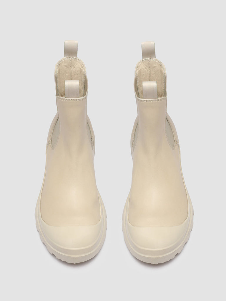 PALLET 107 - Ivory Leather Chelsea Boots women Officine Creative - 4