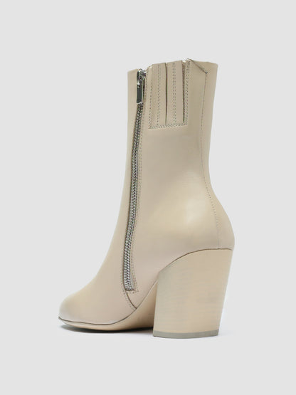 SEVRE 001 - Ivory Leather Zip Boots women Officine Creative - 4