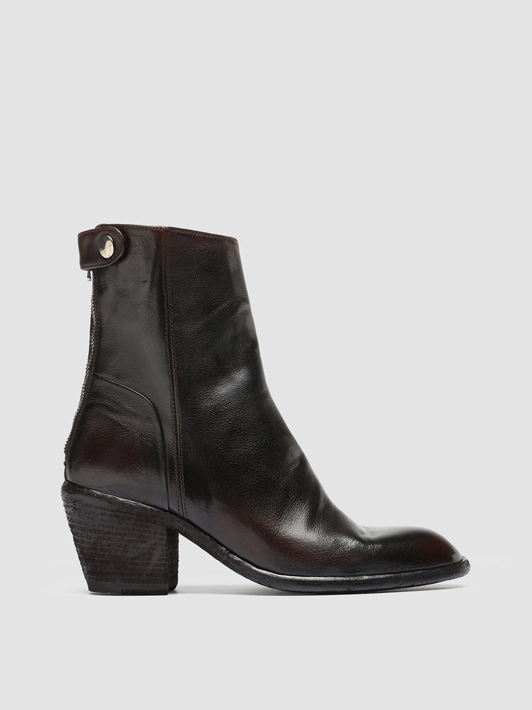 SYDNE 003 - Brown Leather Zip Boots women Officine Creative - 1