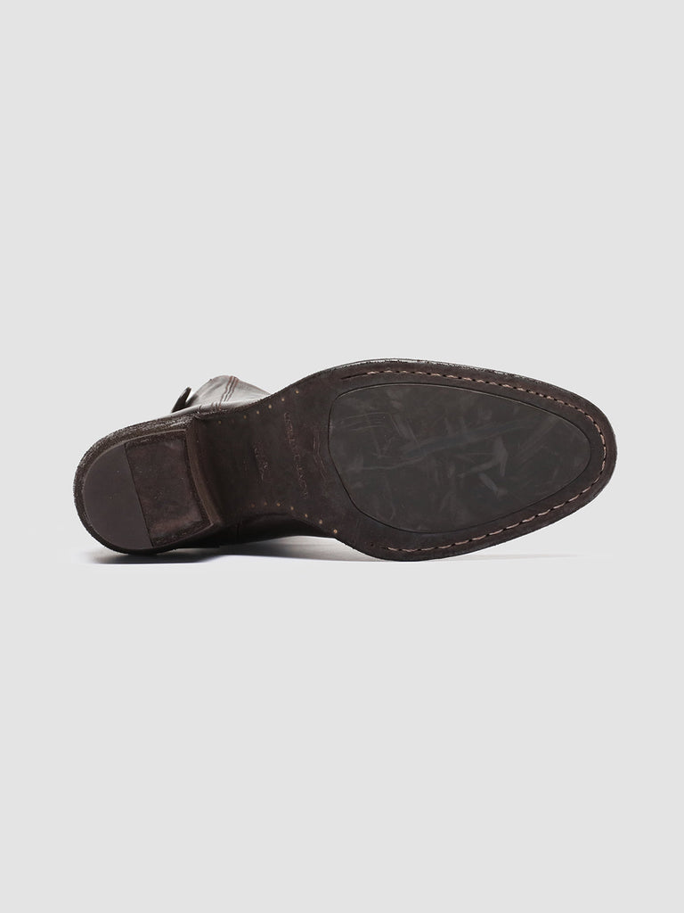 SYDNE 003 - Brown Leather Zip Boots women Officine Creative - 5
