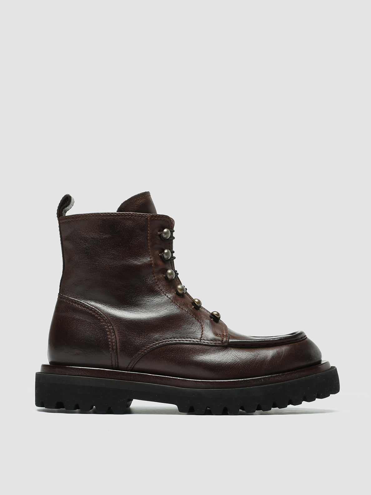 WISAL DD 103 - Brown Leather Pull On Boots women Officine Creative - 1