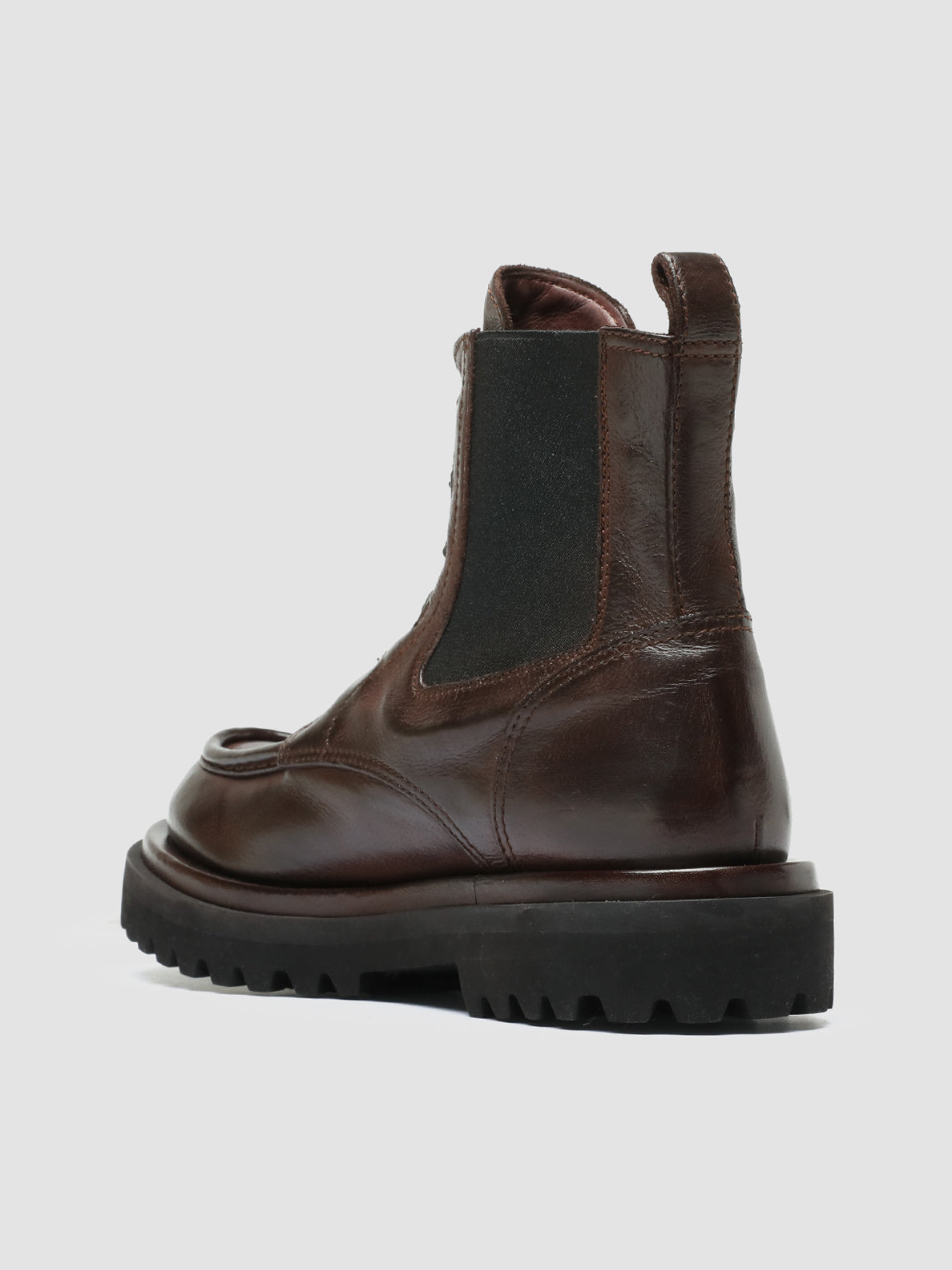 WISAL DD 103 - Brown Leather Pull On Boots women Officine Creative - 4