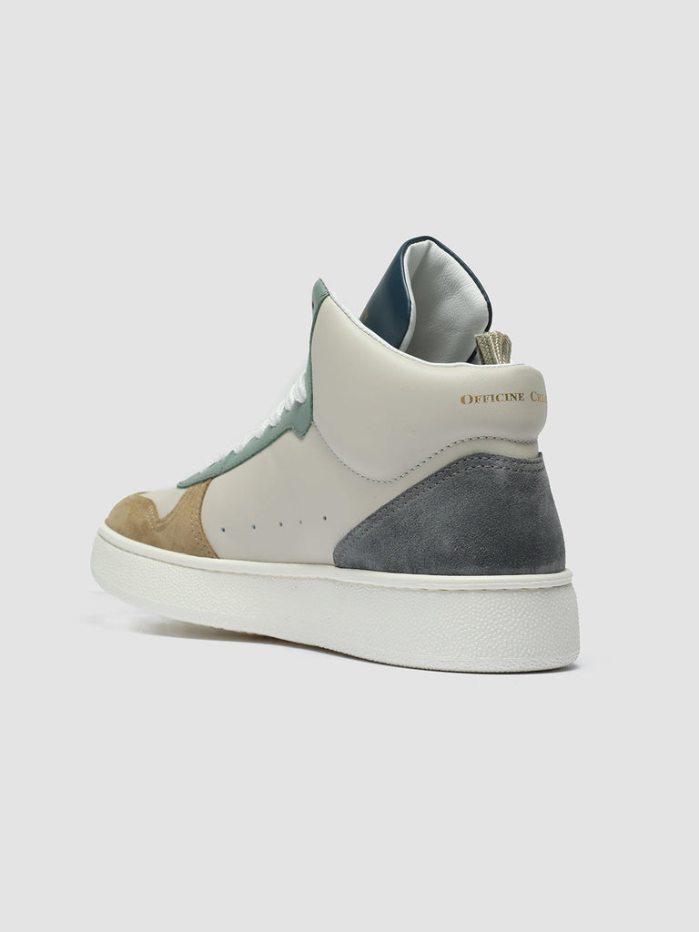 MOWER 113 - White Leather and Suede High Top Sneakers women Officine Creative - 4