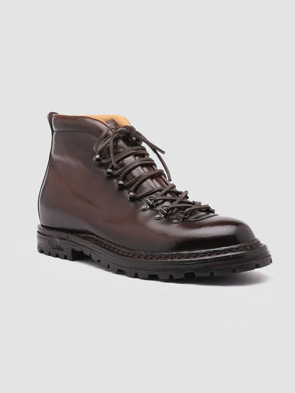 ARTIK 001 - Brown Leather Hiking Ankle Boots Men Officine Creative - 3