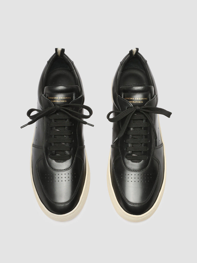 ASSET 001 - Black Leather Low Top Sneakers men Officine Creative - 2
