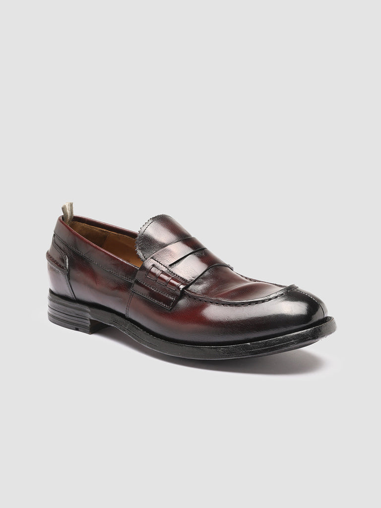 BALANCE 011 - Burgundy Leather Penny Loafers Men Officine Creative - 3