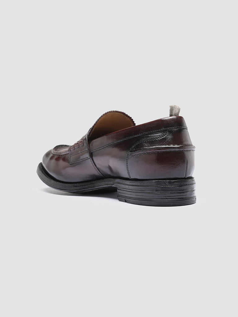 BALANCE 011 - Burgundy Leather Penny Loafers Men Officine Creative - 4