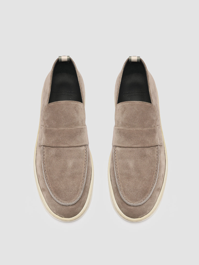 BUG 001 - Taupe Suede Penny Loafers Men Officine Creative - 2