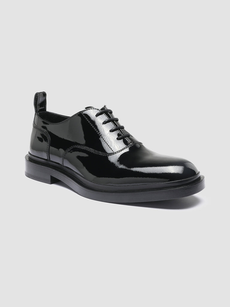 CONCRETE 002 - Black Patent Leather Oxford Shoes Men Officine Creative - 3