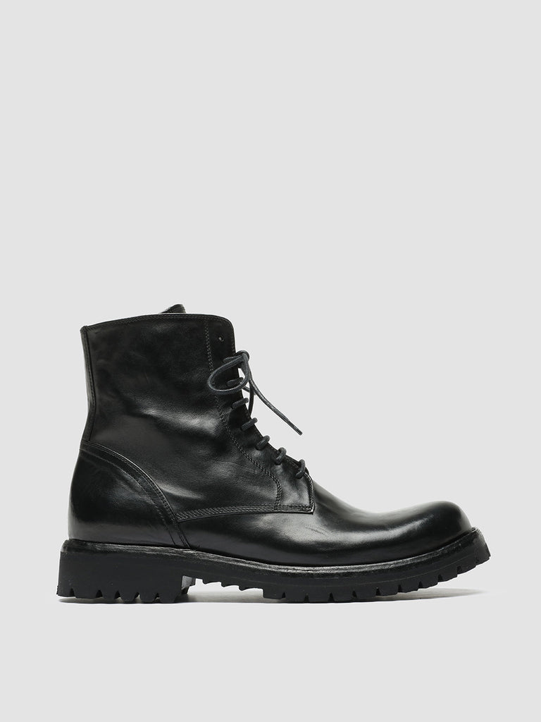 IKONIC 001 - Black Leather Lace Up Boots men Officine Creative - 1