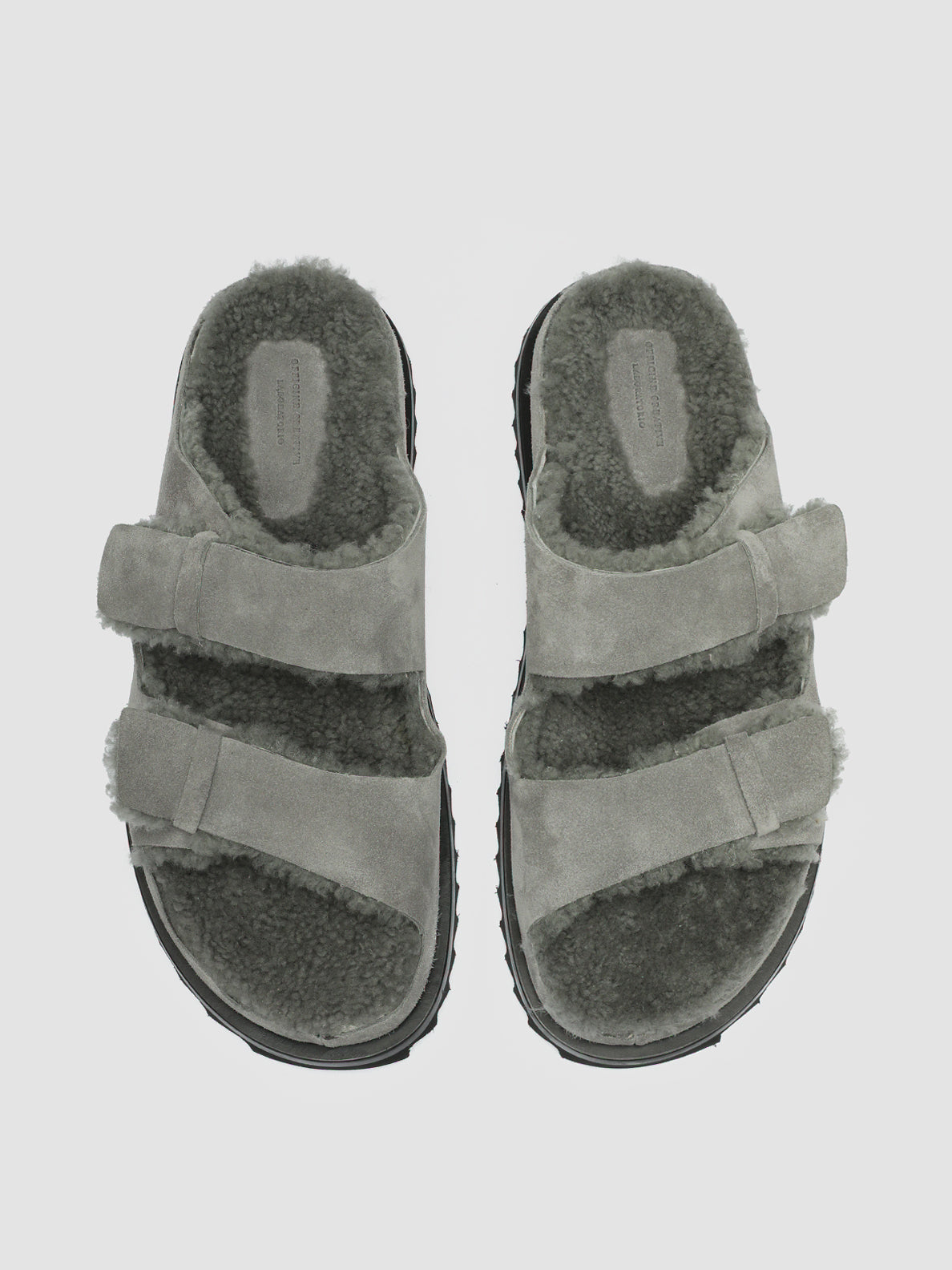 INTROSPECTUS 003 - Grey Suede Slide Sandals men Officine Creative - 2