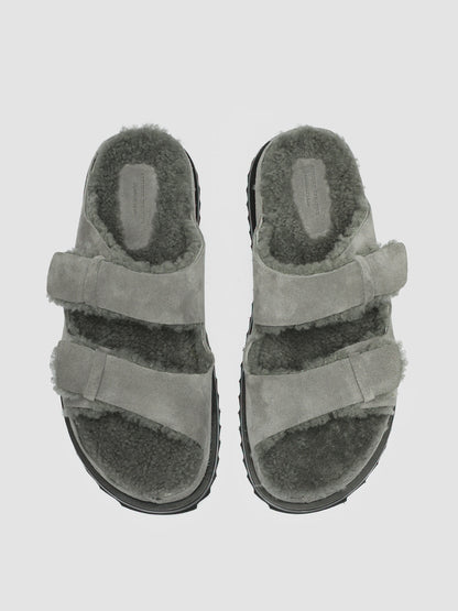 INTROSPECTUS 003 - Grey Suede Slide Sandals men Officine Creative - 2