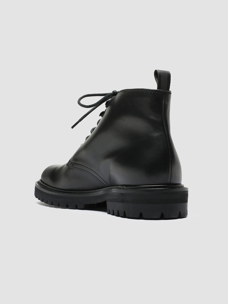 JOSS 001 - Black Leather Lace Up Boots men Officine Creative - 4