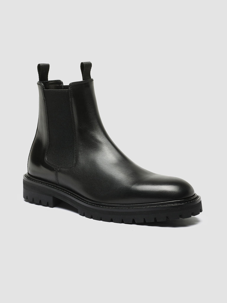 JOSS 004 - Black Leather Chelsea Boots men Officine Creative - 3