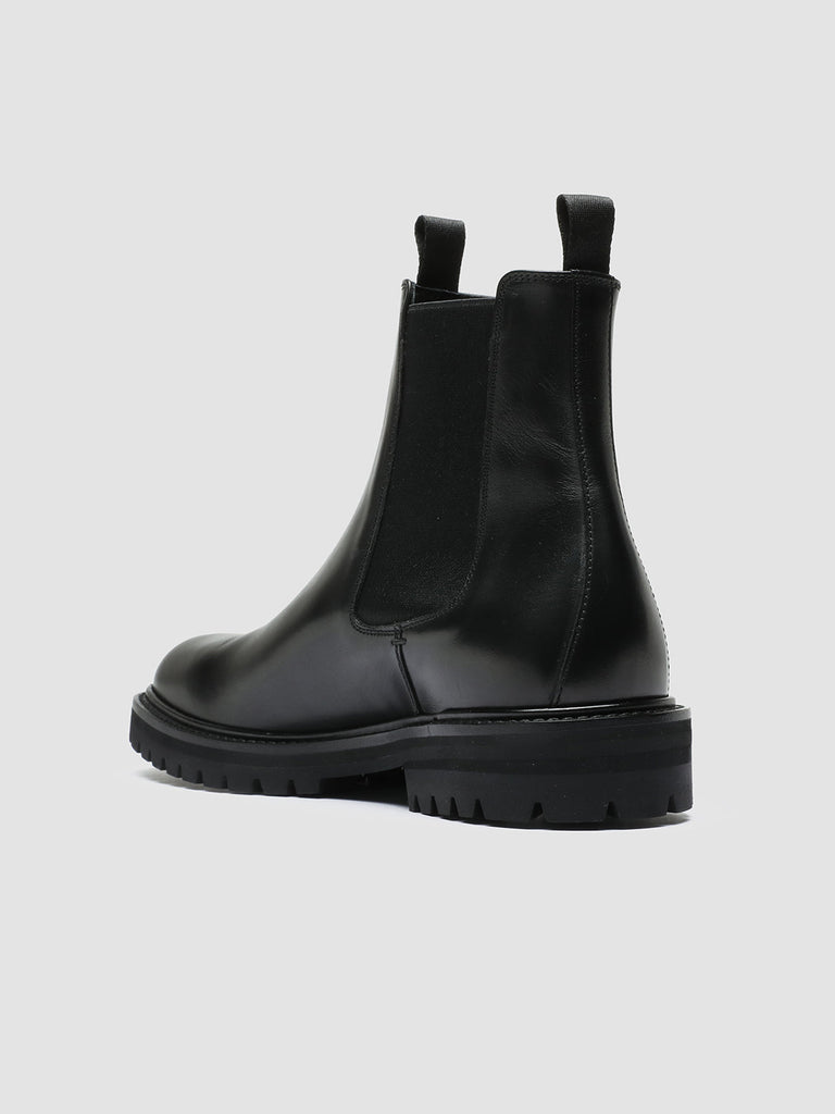 JOSS 004 - Black Leather Chelsea Boots men Officine Creative - 4