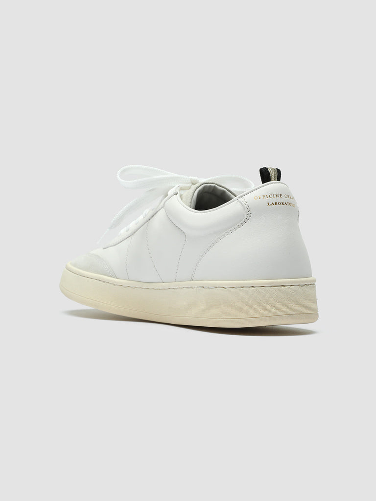 KOMBI 001 - White Leather and Suede Low Top Sneakers men Officine Creative - 4